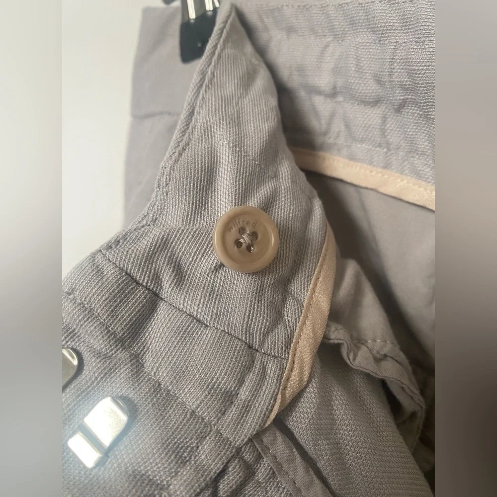 Wilfred Allant‎ Linen Grey Pants Drawstring Waist